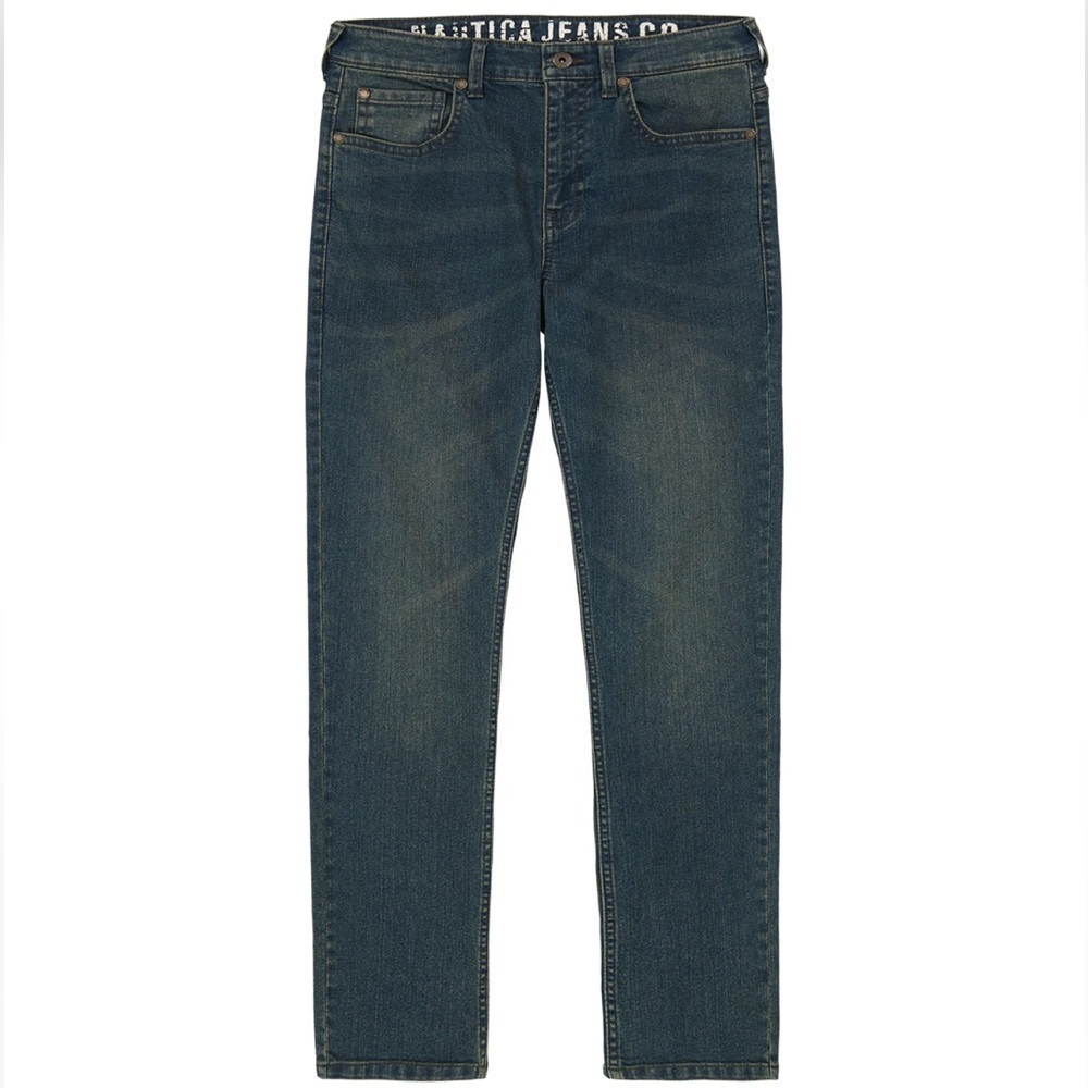 Nautica NWOT Boys Straight Dark Wash‎ Denim Jeans Casual Comfort Size 12